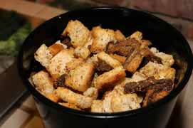Homemade Croutons from Leftover Bread