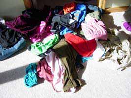 Save Money - Don't Pile Dirty Clothes