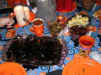 Halloween food - frozen hands