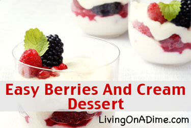 Berries and Cream Dessert Recipe