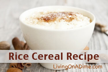 Rice Cereal Recipe