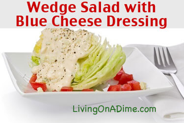 Wedge Salad with Homemade Blue Cheese Dressing Recipe