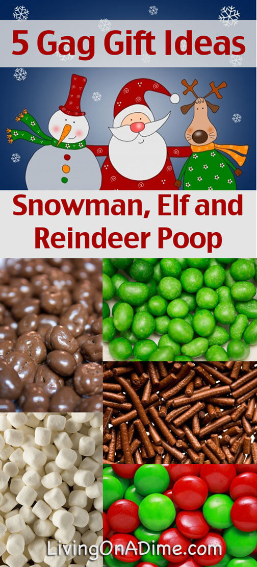 Snowman Poop, Elf Poop and Reindeer Poop - Homemade Christmas Gift Ideas - 4 Gag Gift Ideas