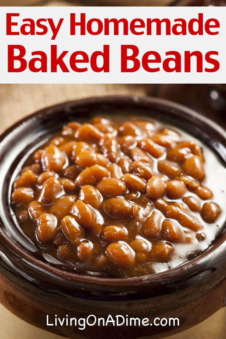 Easy Homemade Baked Beans Recipe - Living on a Dime