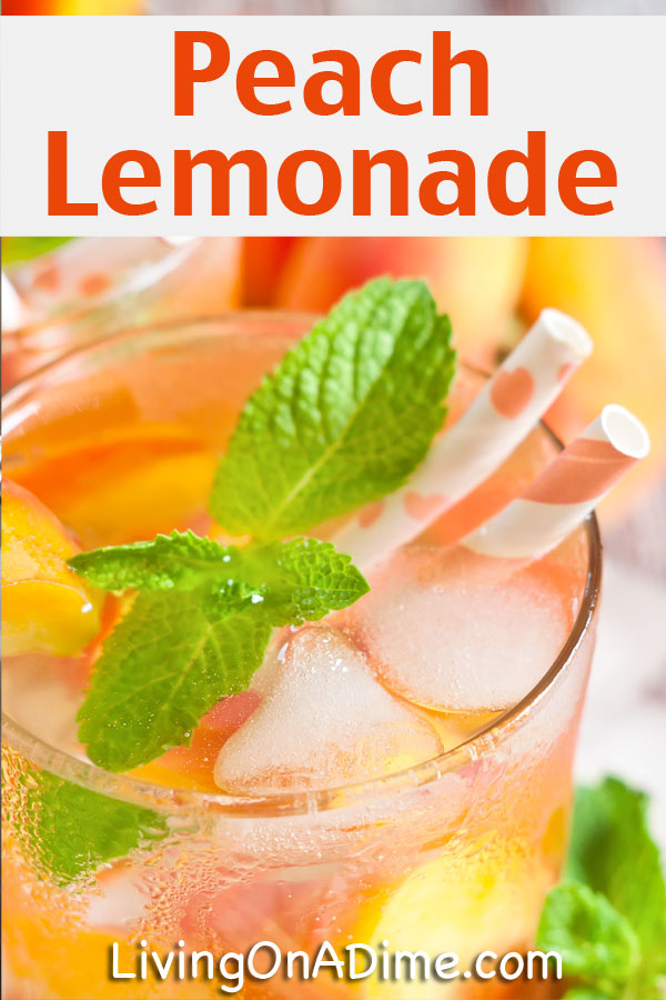 This peach lemonade recipe makes a cool, refreshing and tasty summer drink that's sure to put a smile on your face!