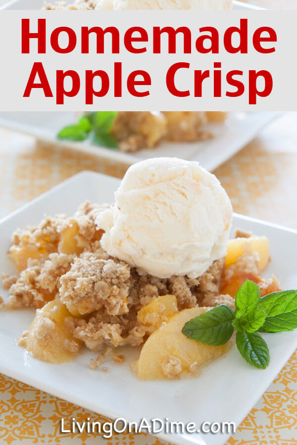 Homemade Apple Crisp Recipe - Peach Crisp Recipe