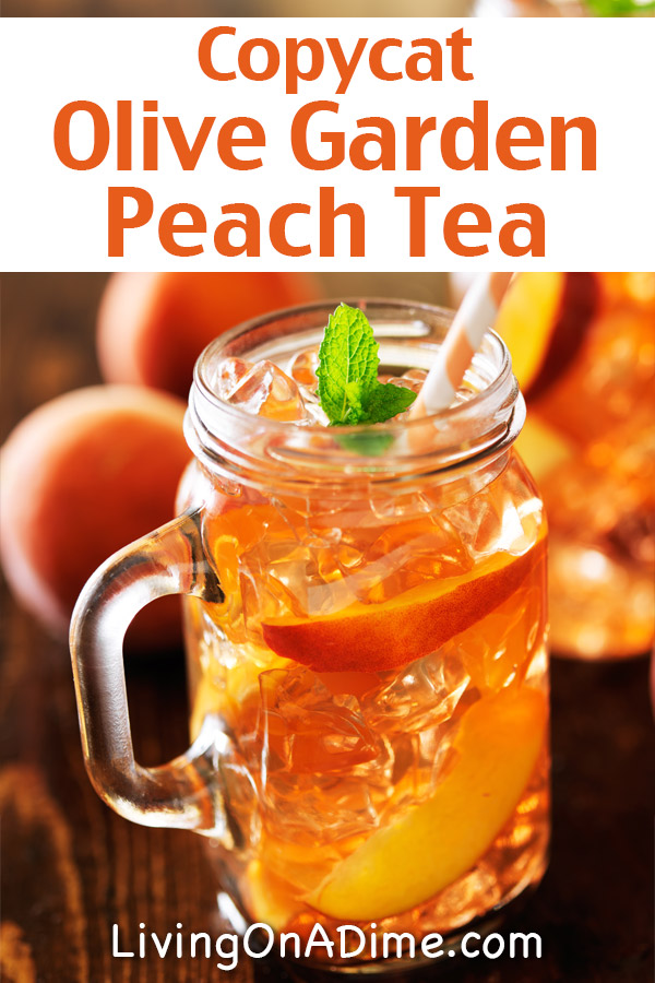 Easy Peach Tea Recipe - Olive Garden Peach Tea Recipe Copycat