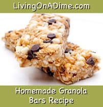 granola bars Homemade Granola Bars Recipe