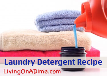 Homemade Laundry Detergent Recipe