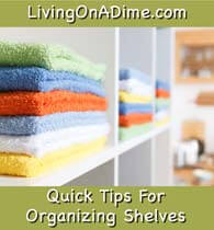 organized-shelves-clothes Quick Tips For Organizing Closet Shelves and Rooms