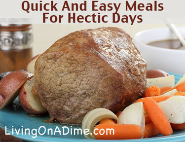 Quick And Easy Meals For Busy Days