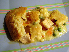 chicken pot pie recipe This easy chicken pot pie recipe also works with turkey.