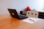 computer on desk