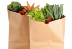 sacks of groceries