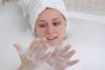 bubble bath lady