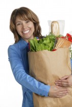 lady groceries Saving Money On Groceries When You're Single