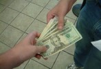 paying money
