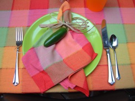 pretty dinner setting