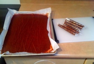 strawberry leather Homemade Strawberry Fruit Leather