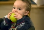 toddler eating