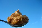 peanut butter on spoon