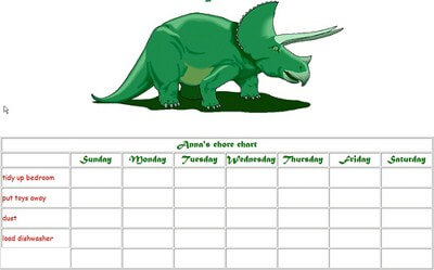 Kid's Chore Chart