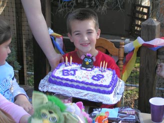 BJ with his birthday cake