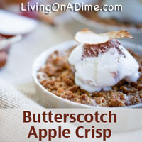 Butterscotch Apple Crisp Recipe
