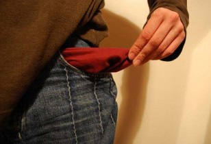 empty-pocket spending money on necessities