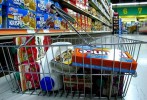 cart of groceries