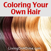 Coloring Your Own Hair - Living on a Dime