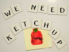 shopping-list-ketchup Making a Grocery Shopping List