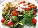 Salad with fresh vegetables