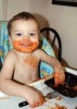 child eating mom's homemade dinner