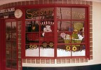 Christmas  paint on window