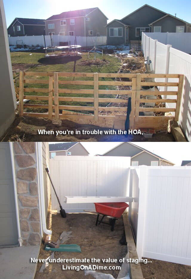 the value of staging a fence hoa