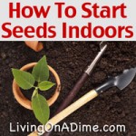 How To Start Garden Seeds Indoors