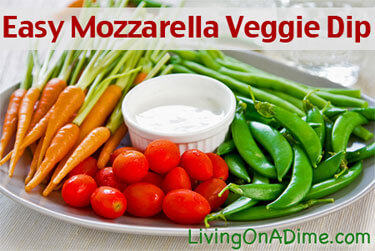 Easy Mozzarella Veggie Dip Recipe