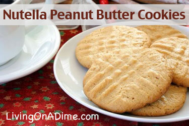 Nutella Filled Peanut Butter Cookies