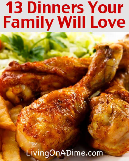 Easy Family Menu Ideas - Dinners Your Family Will Love