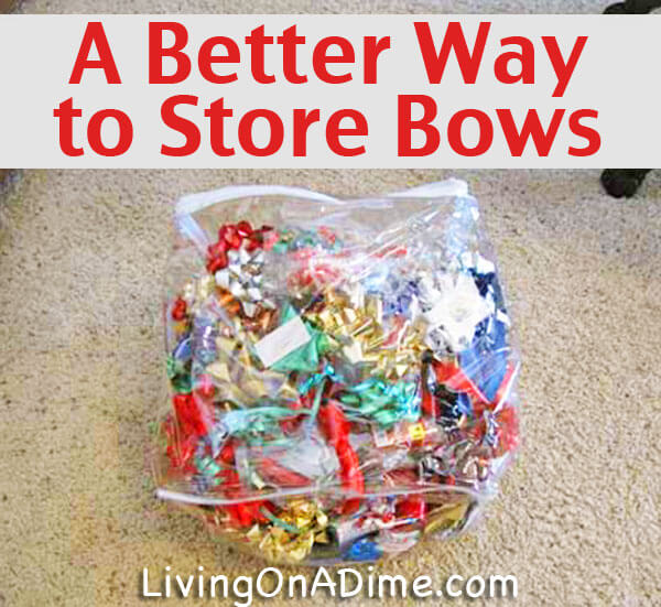 a better way to store christmas and holiday bows living a better way to store christmas and holiday bows living