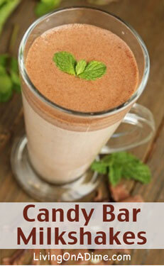 Candy Bar Milkshakes Recipe