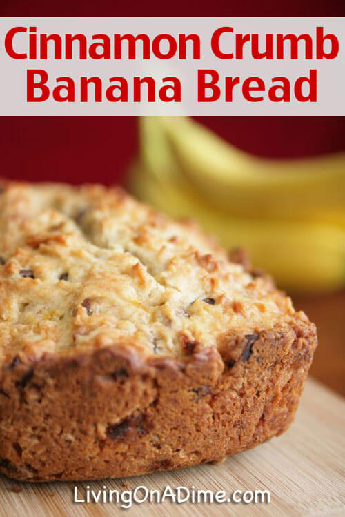 Cinnamon Crumb Banana Bread Recipe
