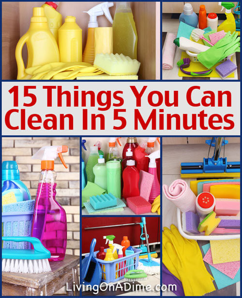 15 Things You Can Clean in 5 Minutes In The Kitchen