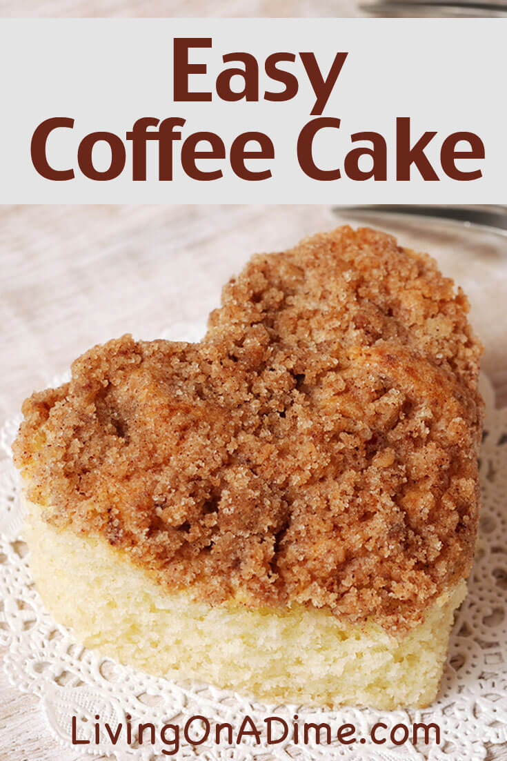 This easy coffee cake recipe makes a yummy make ahead breakfast perfect for Christmas or other holidays!