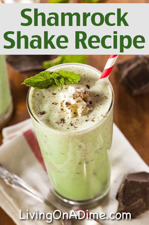 Homemade Shamrock Shake Recipe - Chocolate Mint Milkshake