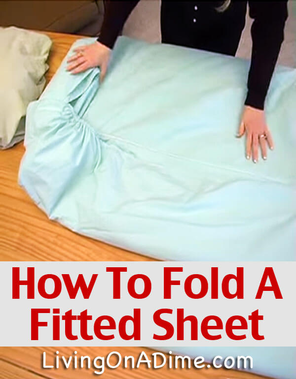 Check out this easy step by step video that shows you how to fold a fitted sheet! You can do it in just a minute once you learn how! No more wadded sheets!