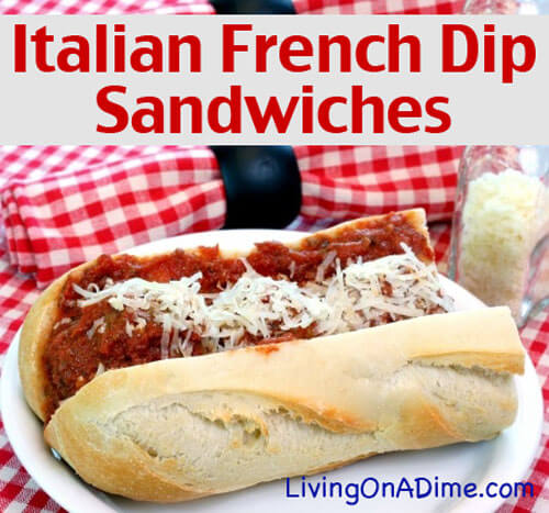 Italian French Dip Sandwiches Recipe