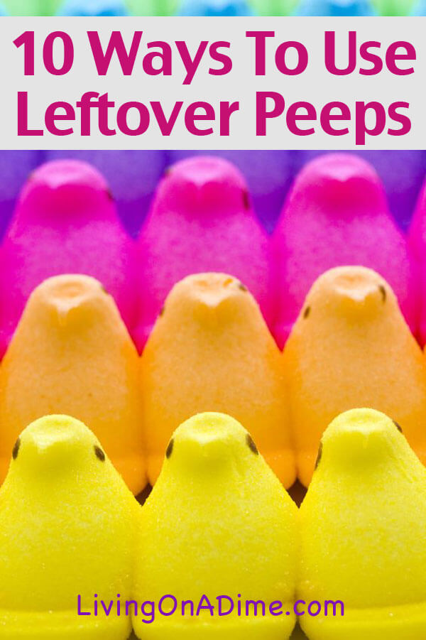 Using Leftover Easter Marshmallow Peeps Candy