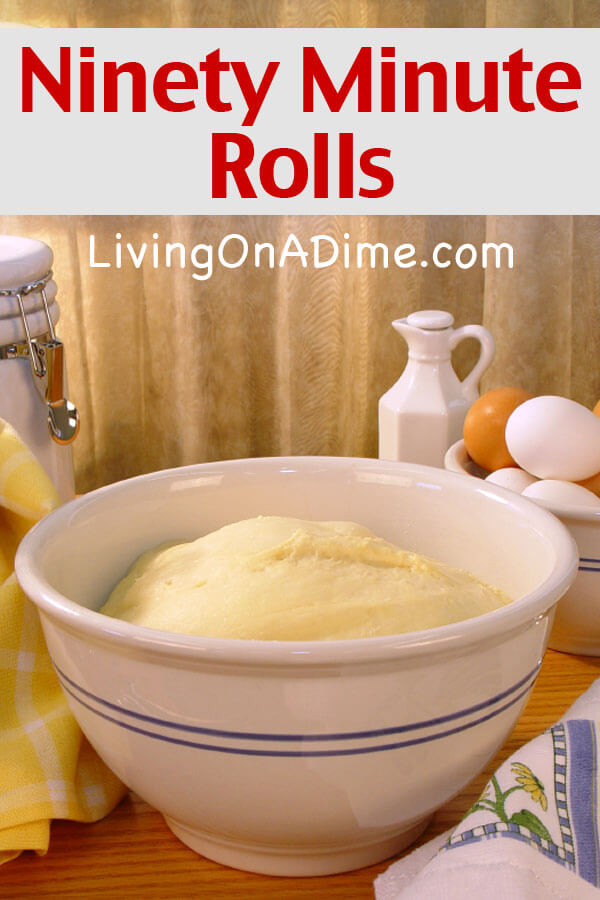 This ninety minute rolls recipe is our family’s favorite! Are you looking for an easy and inexpensive homemade dinner rolls that your family will love? You can make these Ninety Minute Rolls for less than $1.00 per batch.
